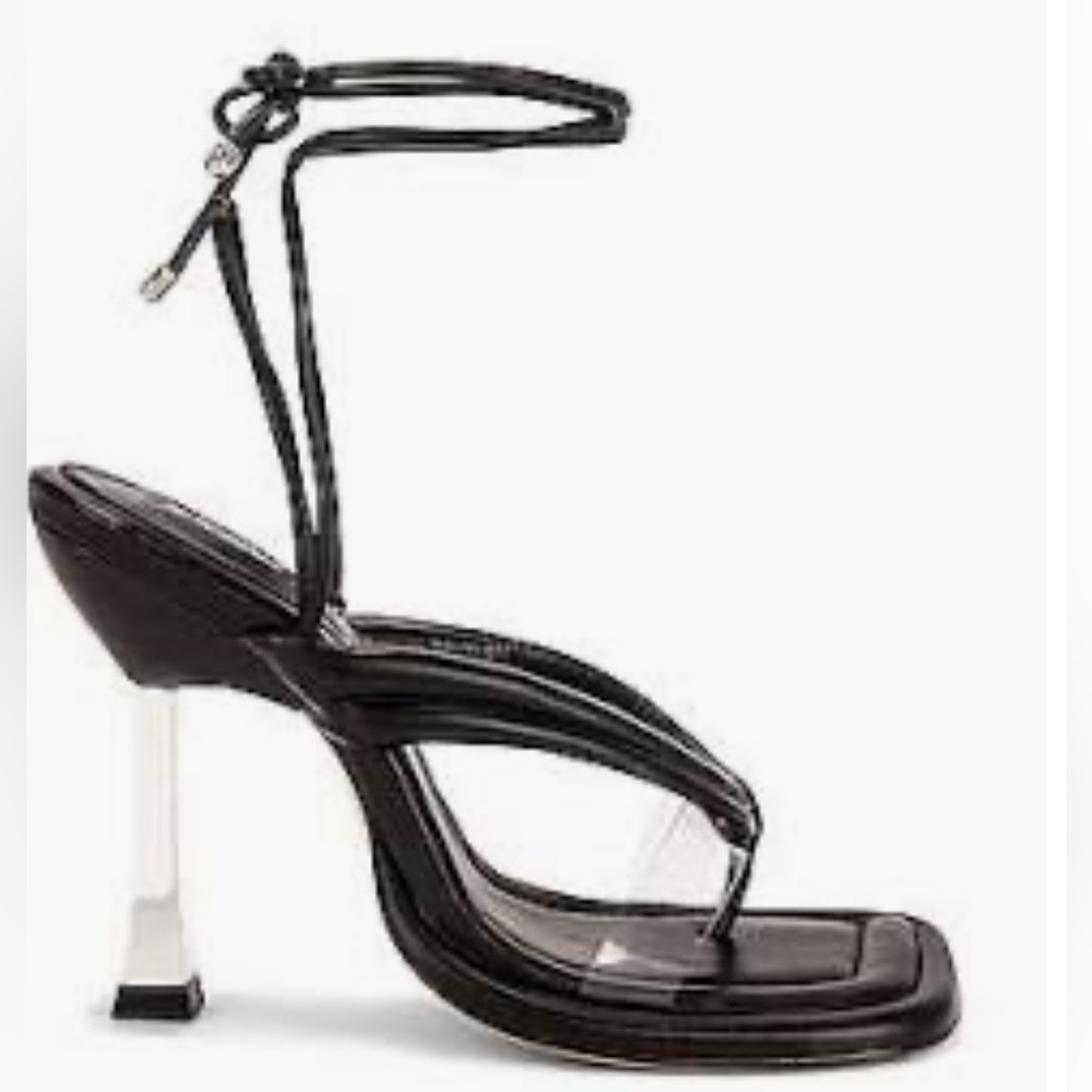 SCHUTZ Meghan sandal heel black NWT 7